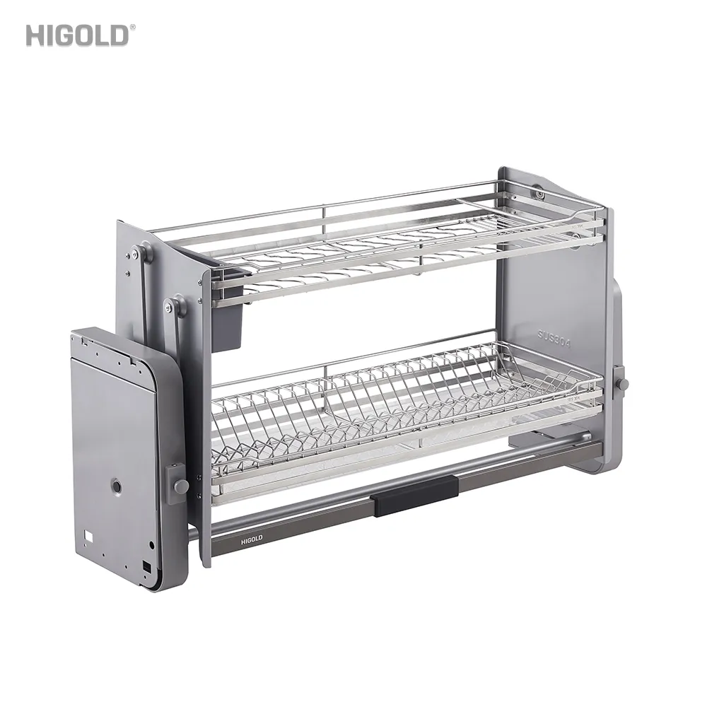 Giá bát đĩa nâng hạ inox 304 Higold Diamond 2.0 - hình ảnh 4
