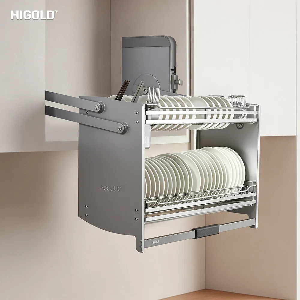 Giá bát đĩa nâng hạ inox 304 Higold Diamond 2.0 - hình ảnh 2