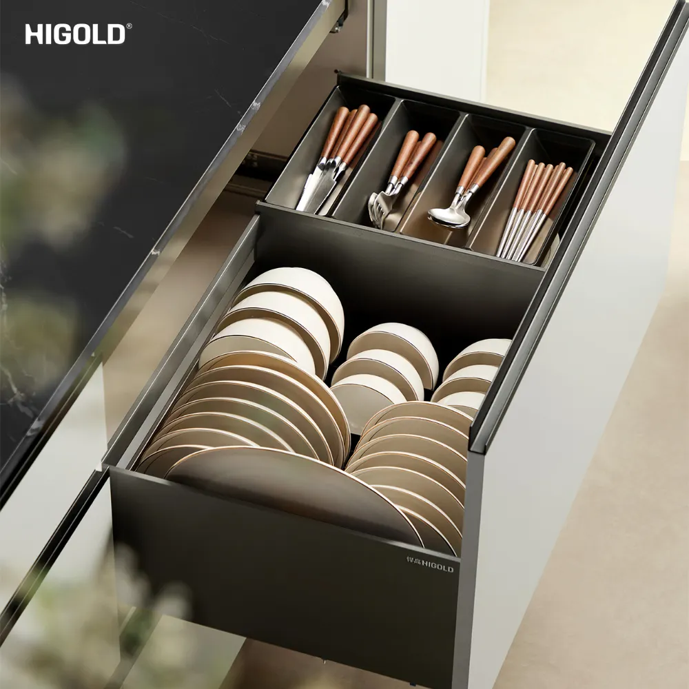 Ngăn kéo đựng bát đĩa hộp nhôm Higold Shearer 4.0 2026 chính hãng
