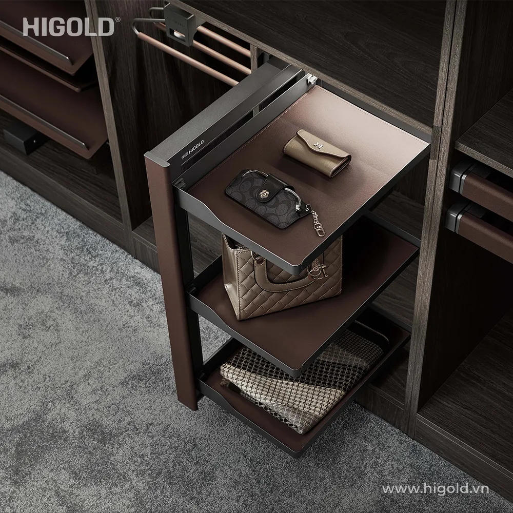 Giá đựng đồ ba tầng bắt hông Higold Series BV chính hãng