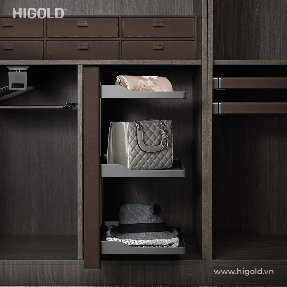 Giá đựng đồ ba tầng bắt hông Higold Series BV - ảnh 2