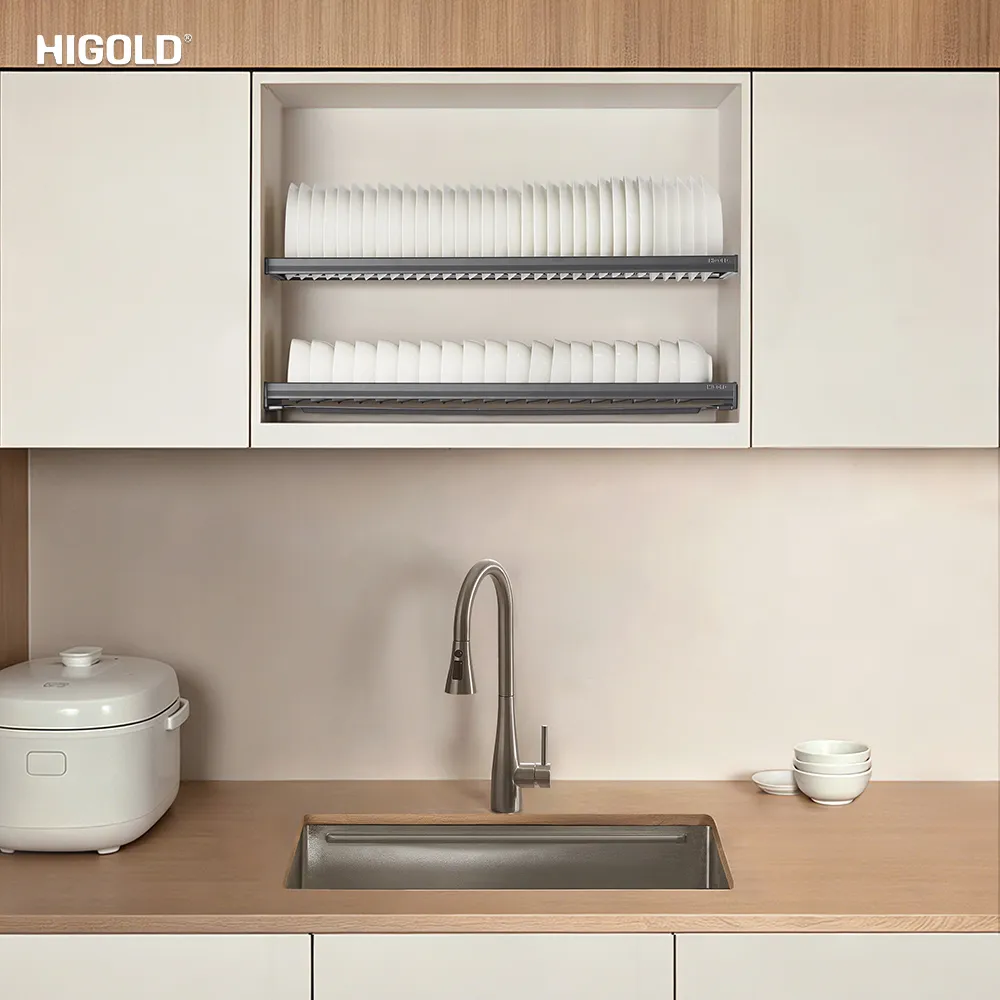 Giá bát đĩa cố định 2 tầng inox 304 Higold - ảnh 2