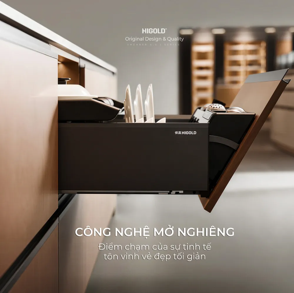 Giá để bát đĩa hộp nhôm dòng mở nhanh Higold Shearer 5.0 2026 - ảnh 2