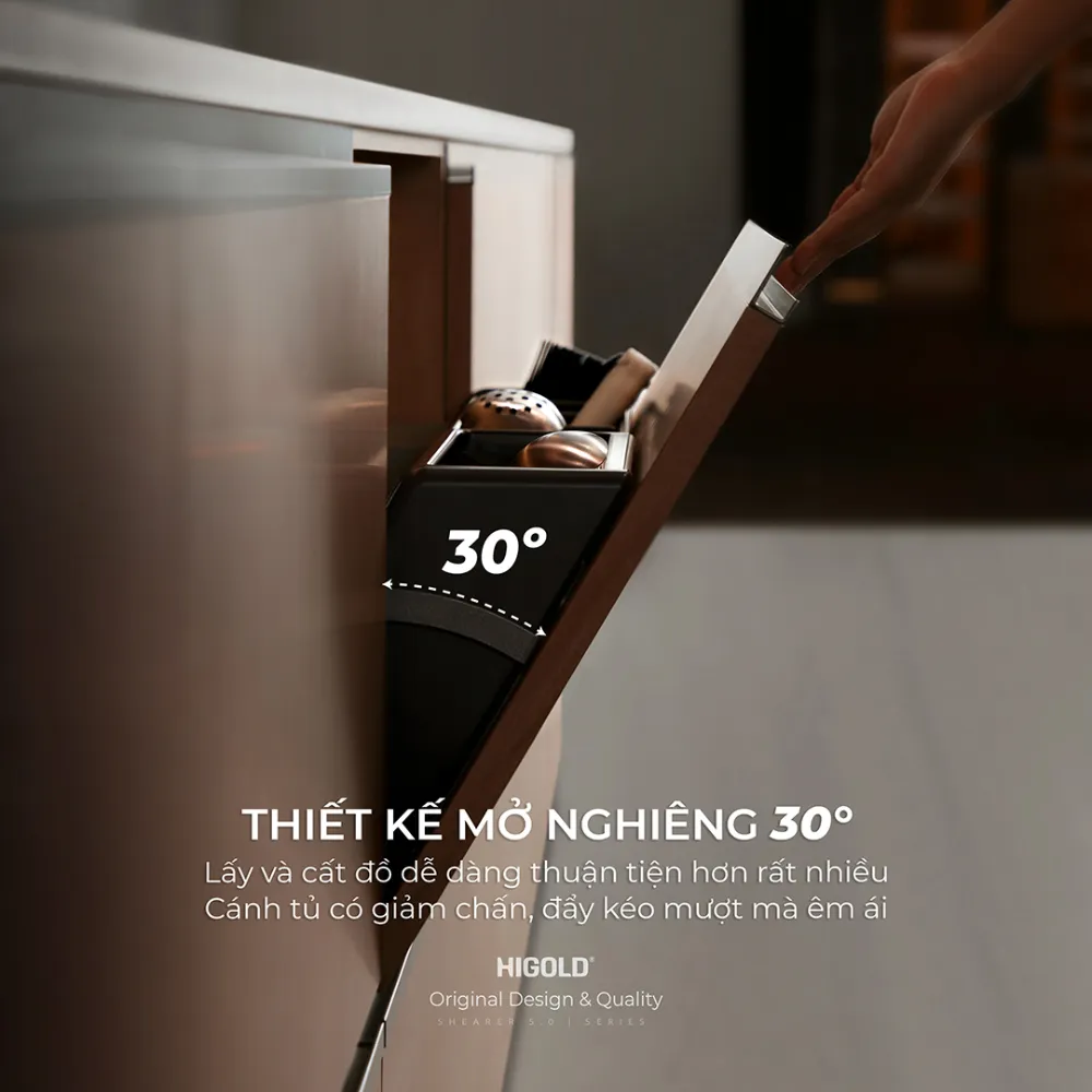 Giá để bát đĩa hộp nhôm dòng mở nhanh Higold Shearer 5.0 2026 - ảnh 3