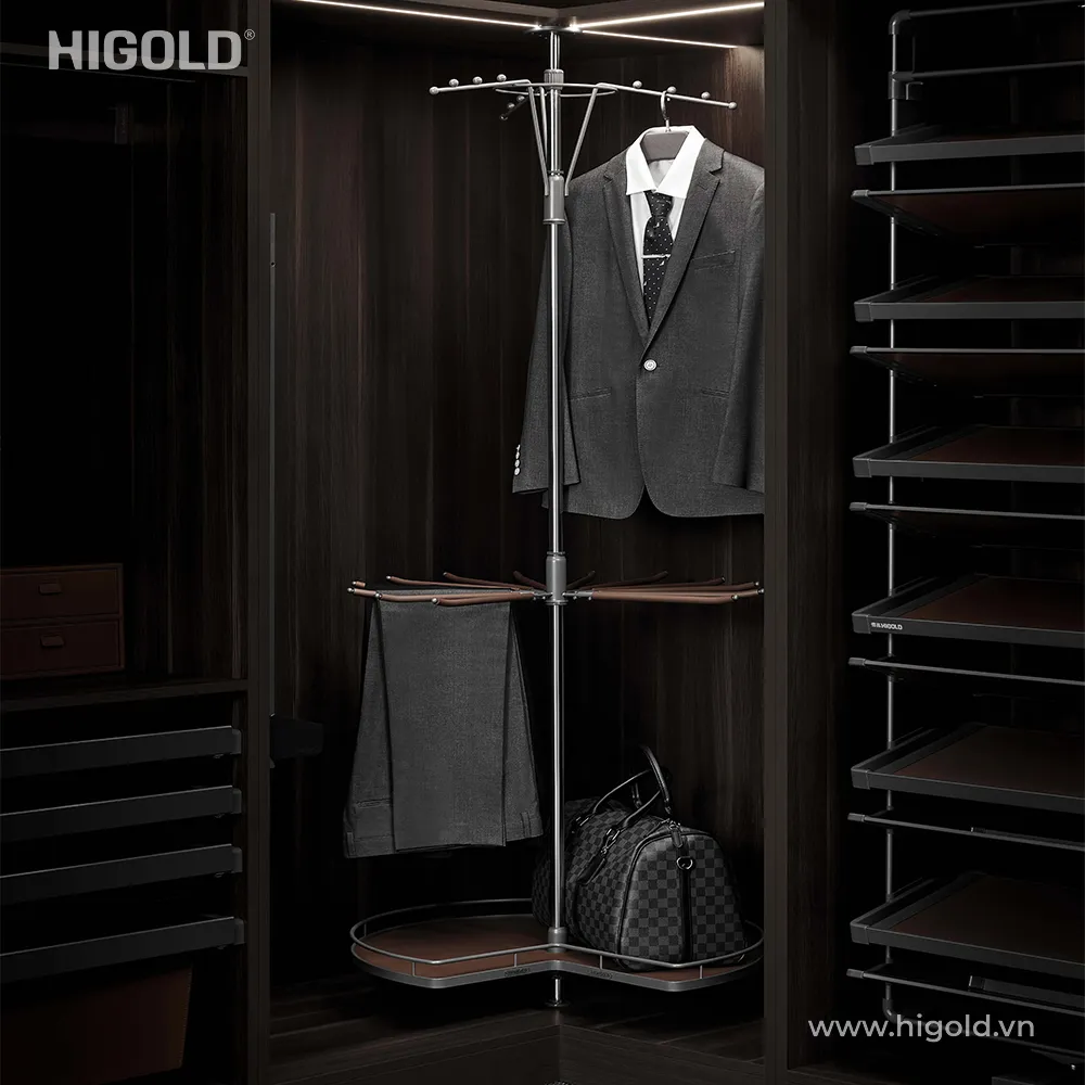 Góc xoay treo quần áo Higold Series A chính hãng