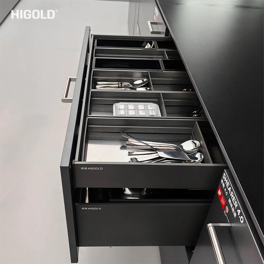 Hệ khay chia ngăn kéo nhôm hàng không Higold JR - ảnh 8
