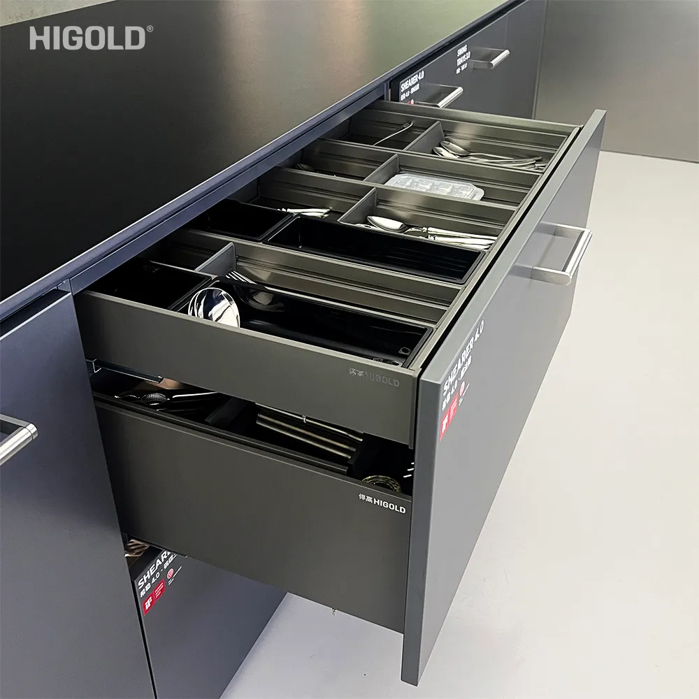 Hệ khay chia ngăn kéo nhôm hàng không Higold JR - ảnh 9
