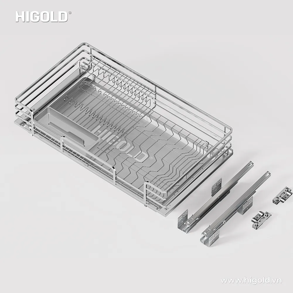 Giá đựng bát đĩa nan dẹt Higold Diamond 2.0 chính hãng
