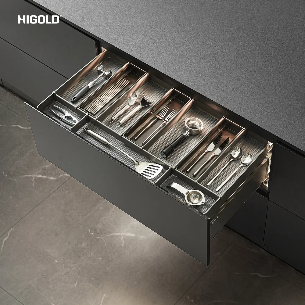 Ngăn kéo âm tích hợp hệ khay chia thìa dĩa Higold Shearer 4.0 - ảnh 4