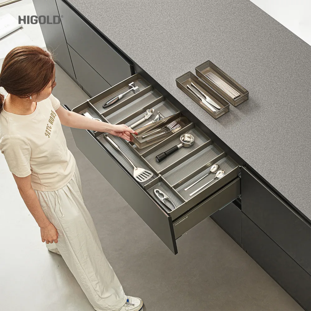 Ngăn kéo âm tích hợp hệ khay chia thìa dĩa Higold Shearer 4.0 - ảnh 8