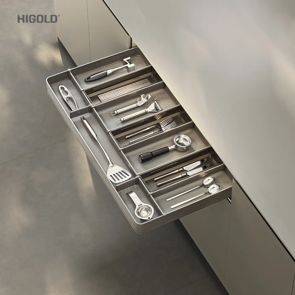 Ngăn kéo âm tích hợp hệ khay chia thìa dĩa Higold Shearer 4.0 - ảnh 2