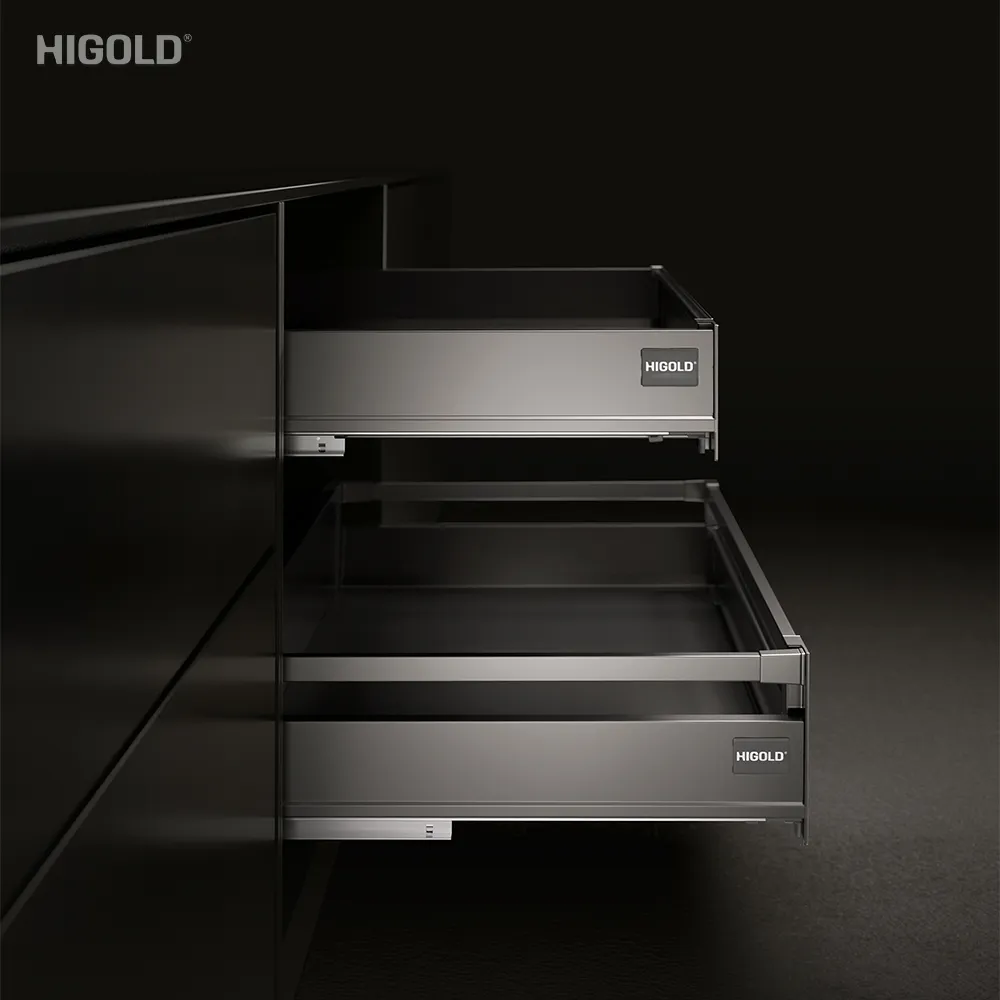Ray hộp giảm chấn Higold – ngăn kéo âm, cao 86mm - ảnh 4