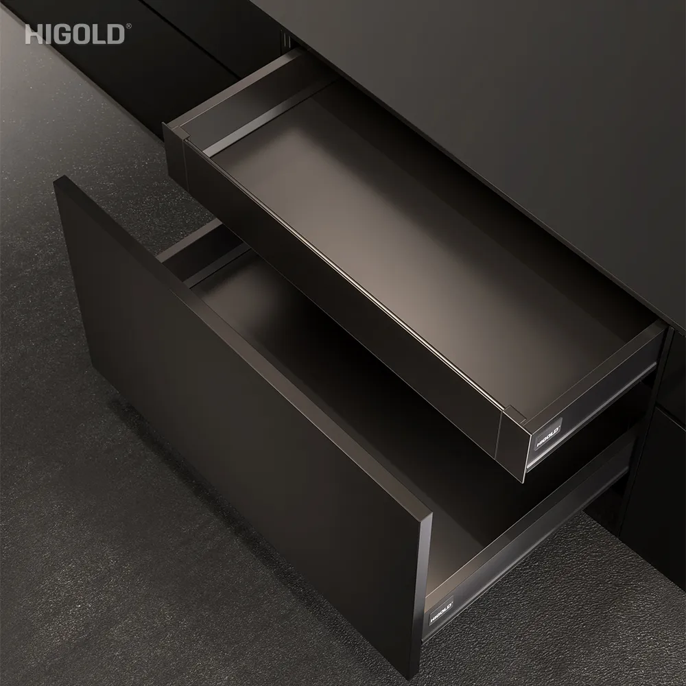 Ray hộp giảm chấn Higold – ngăn kéo âm, cao 86mm - ảnh 3