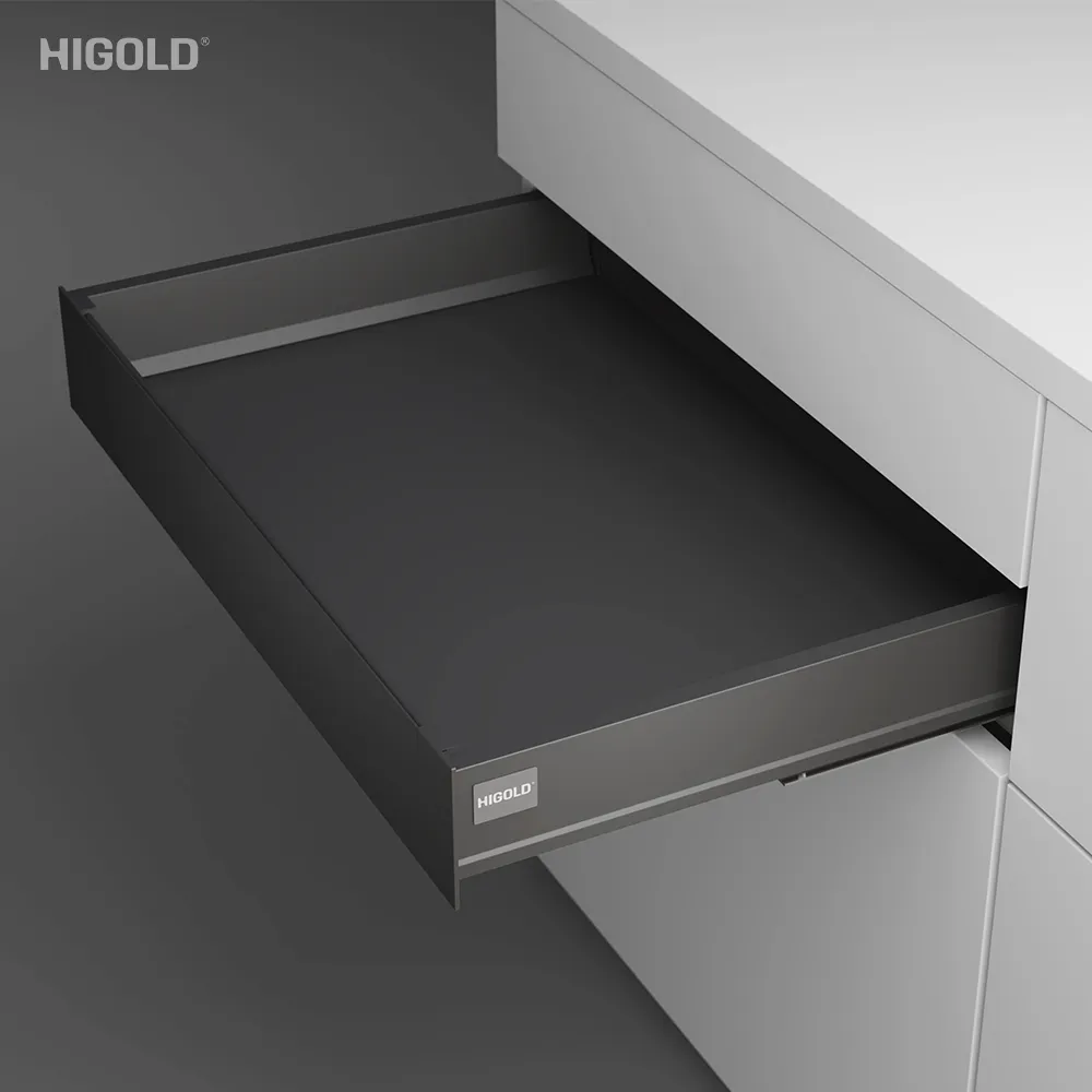 Ray hộp giảm chấn Higold – ngăn kéo âm, cao 86mm chính hãng