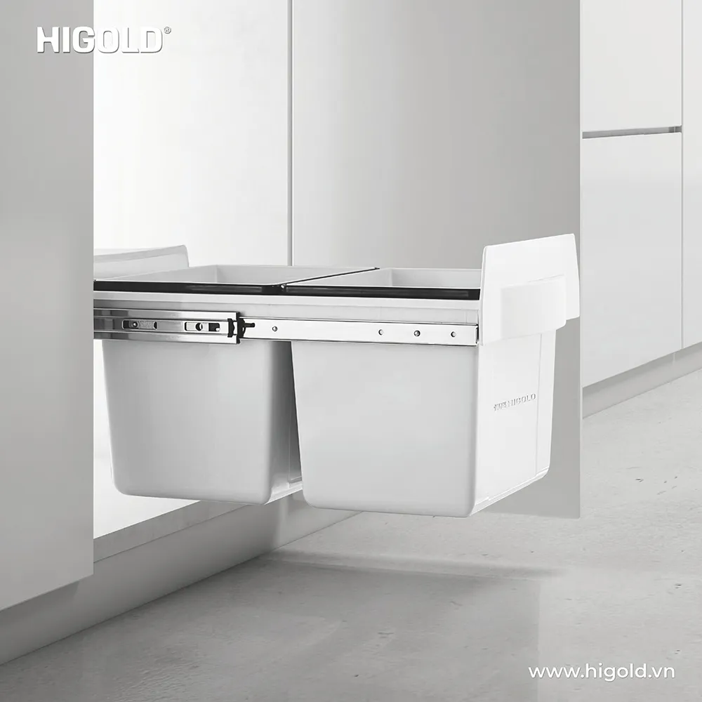Thùng rác đôi âm tủ Higold chính hãng