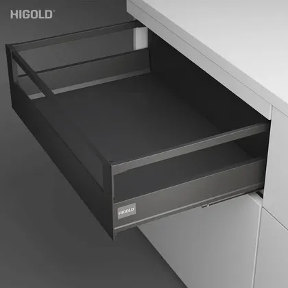 Ray hộp giảm chấn Higold – ngăn kéo âm, cao 167mm