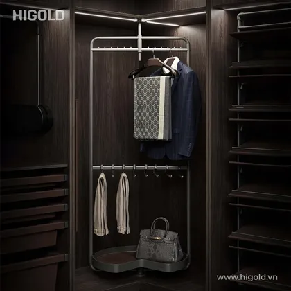 Giá treo quần áo góc tủ Higold Series BV