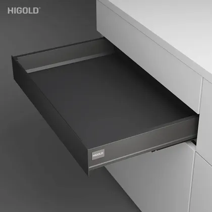 Ray hộp giảm chấn Higold – ngăn kéo âm, cao 86mm