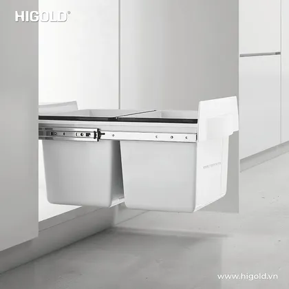 Thùng rác đôi âm tủ Higold